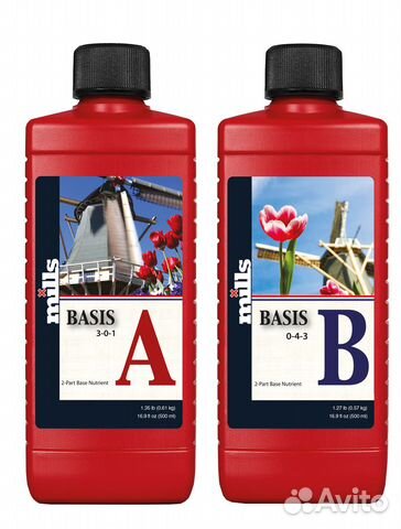 Комплект удобрений Mills Nutrients Basis A+B 1L