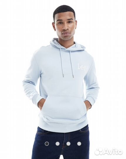 Худи Lee светло-голубого цвета оригинал