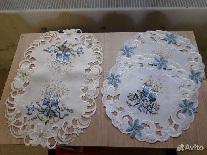 Новогодние салфетки сортировочные тканевые