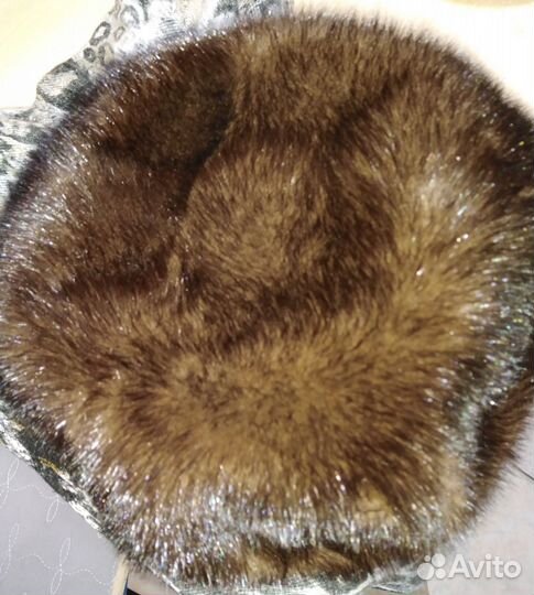 Женский норковый берет на шёлковом подкладе