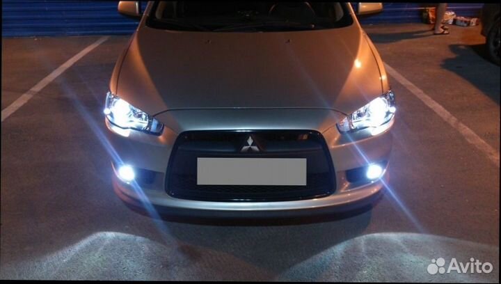 Ксенон Би линзы Диоды на Мицубиси Ланцер