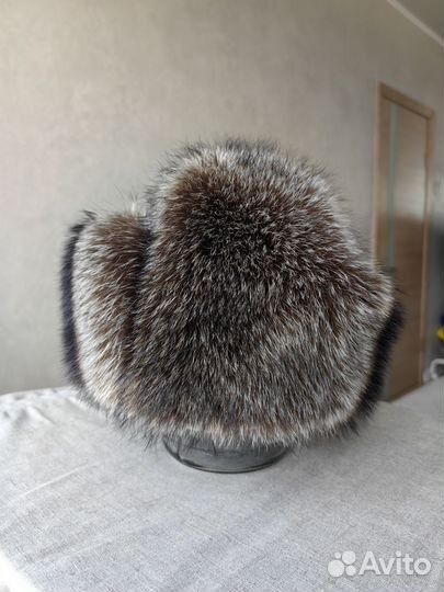 Мужская шапка из чернобурки