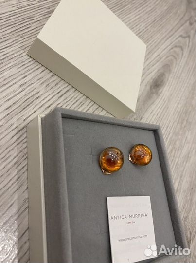 Серьги (мурано) новые Италия