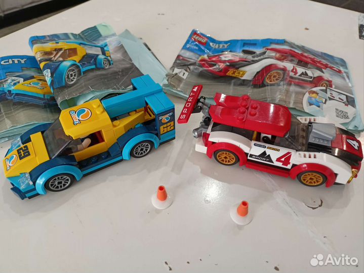 Lego city оригинал гоночные автомобили, 60256