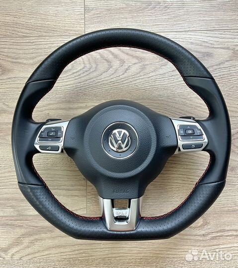 Руль с лепестками volkswagen golf 6 R GLI