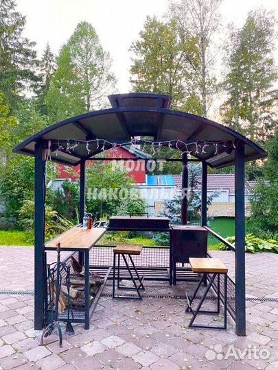 Беседка с мангалом