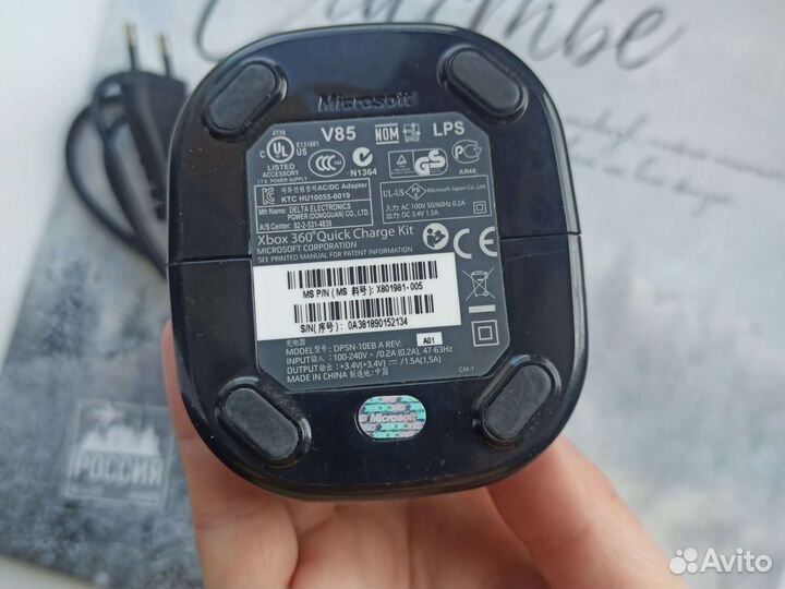 Xbox360 зарядка оригинал +1 акб + гарнитура в дар