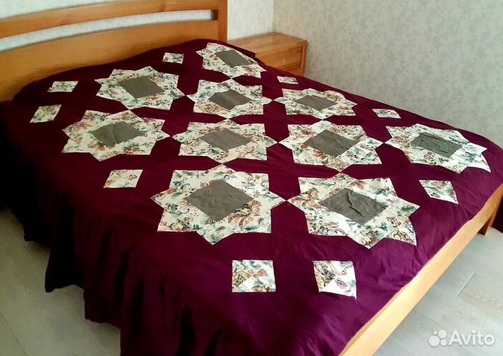 Покрывало на кровать пэчворк