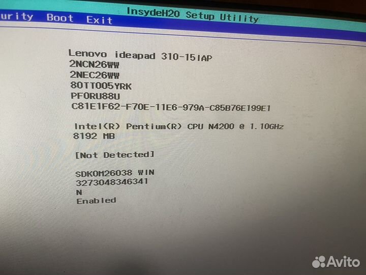 Материнская плата ноутбука Lenovo 310-15IAP UMA