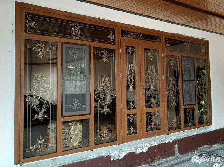 Пластиковые Витражи 410х290 121