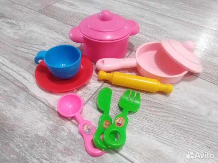 Посудка, кухня, игрушки для песочницы