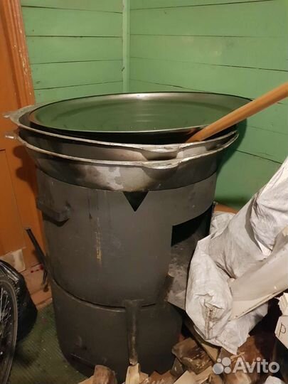 Казан с очагом 150 л