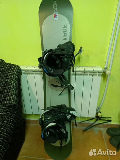Комплект сноуборд ботинки крепления