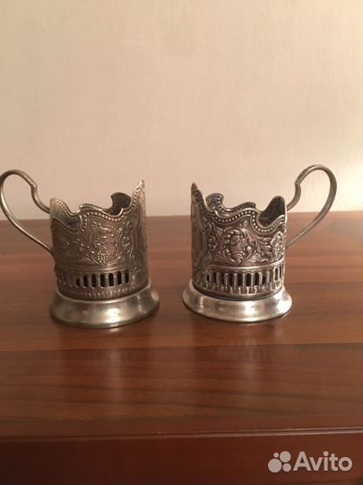 Подстаканник мельхиоровый