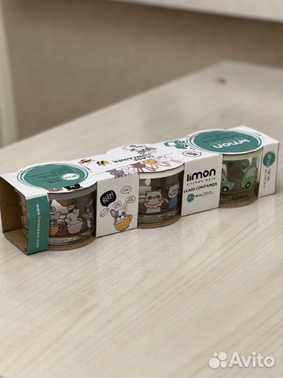 Контейнеры для еды детские стеклянные герметичные