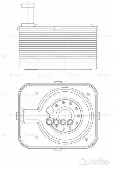 Радиатор масляный LOC1838 luzar