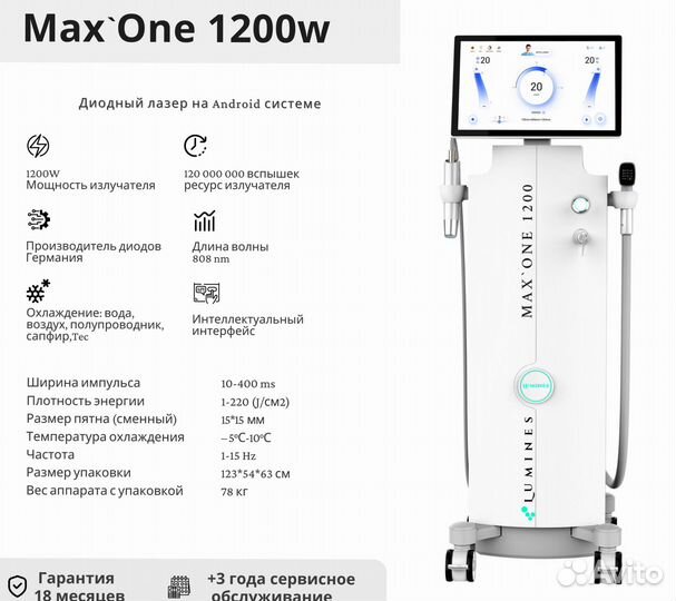 Диодный лазер Lumines Max’One 1200