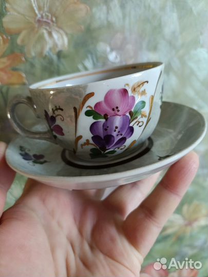 Чашка с блюдцем кофейная