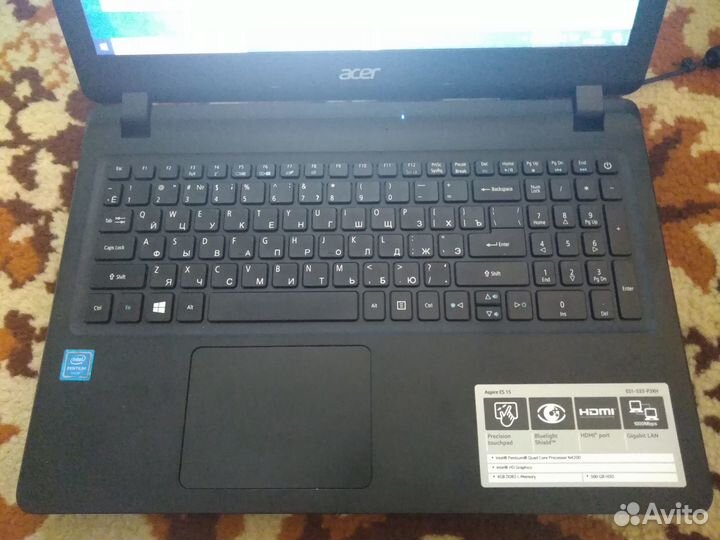 Ноутбук Acer aspire ES 15 состояние нового