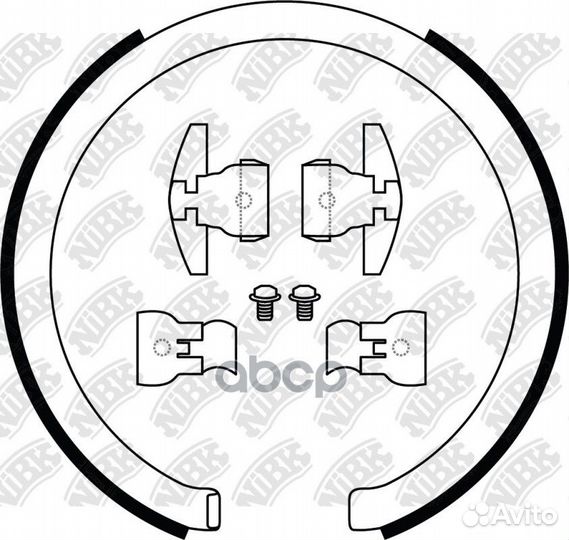 Колодки тормозные барабанные зад FN0705 FN0