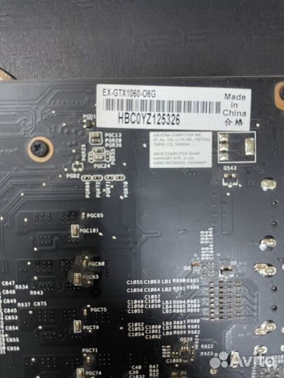 Видеокарта asus GeForce GTX 1060