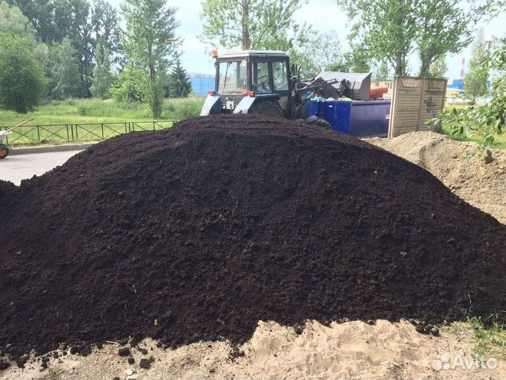 Чернозем земля грунт перегной песок щебень