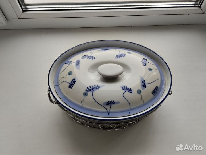 Кастрюля фарфоровая жаропрочная