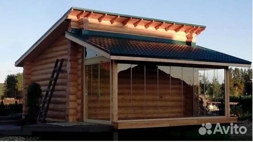 Стеклянная перегородка 