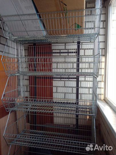 Стеллаж разборный металлический (корзины)