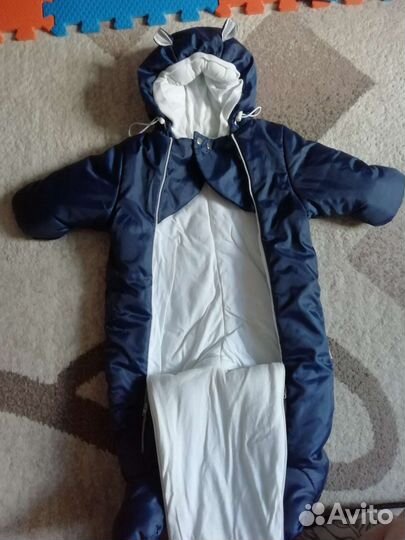 Зимний конверт с комбинезоном