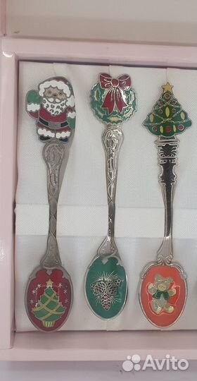 Винтаж набор корея 6 шт -Ложка сувенирная годовая
