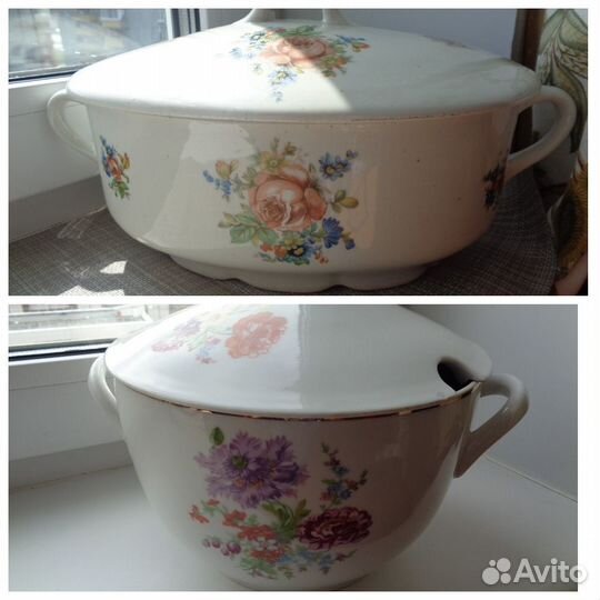 Супница Селедочница Пролетарий Фарфор СССР