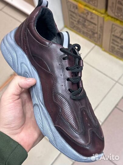 Мужские кожаные ботинки