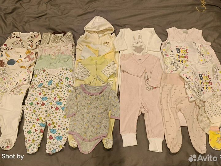 Одежда для новорожденной девочки пакетом