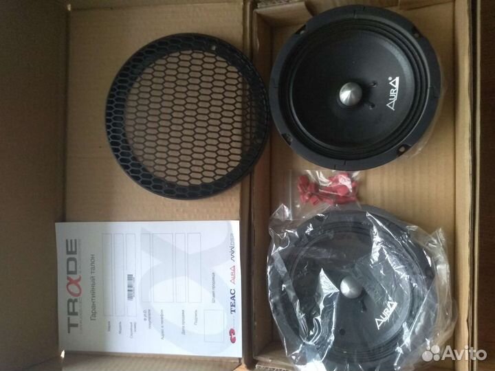 Динамики в авто 16.5см.aura