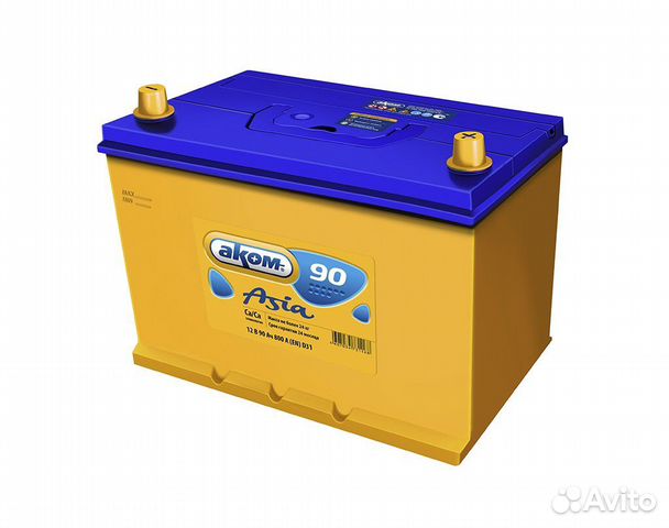 90Ah Аккумулятор 12V 6ст-90.1 Аком 800А