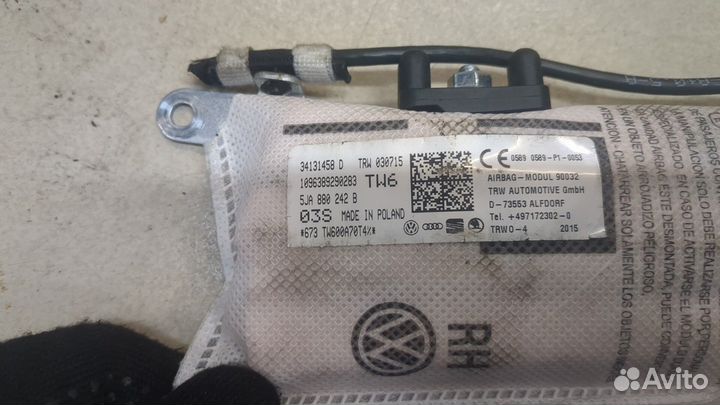 Подушка безопасности коленная левая Seat Toledo 4