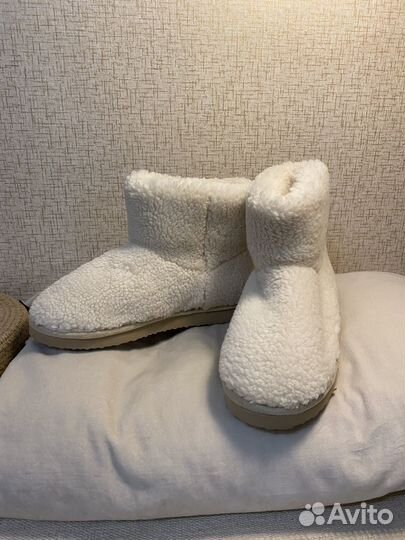 Угги полусапожки из меха H&M новые