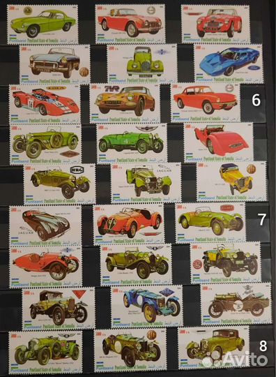 Коллекция марок Транспорт (чистые )