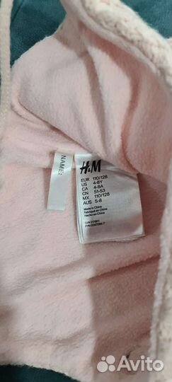 Шапка демисезонная на девочку 4-8лет H&M
