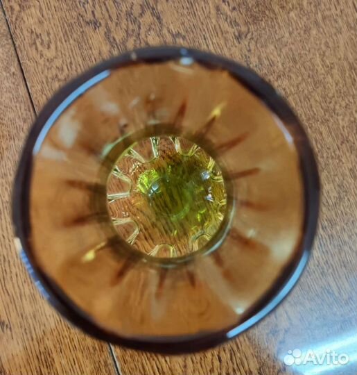 Ваза для цветов цветное стекло СССР