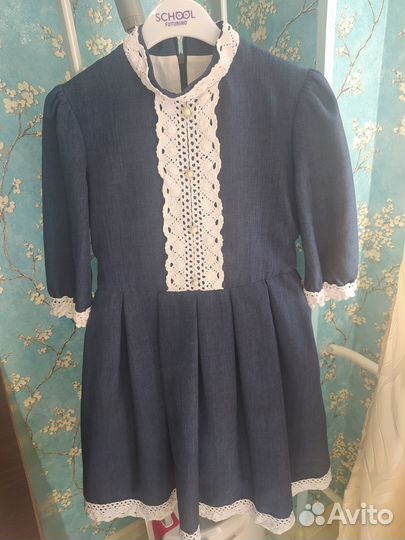 Школьная форма для девочки 128 134 синяя