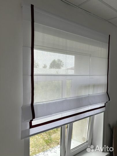 Римская штора, полупрозрачная