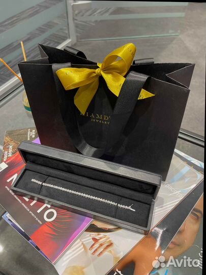 Теннисный браслет Cartier с бриллиантами 1,65ct