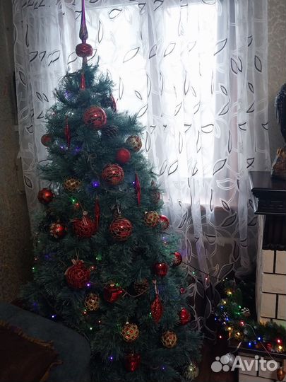 Ель искуственная литая 180 бу