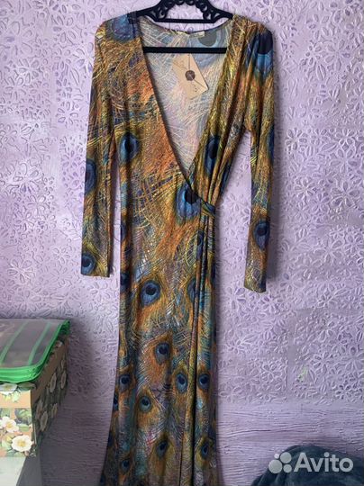 Платье халат длинное