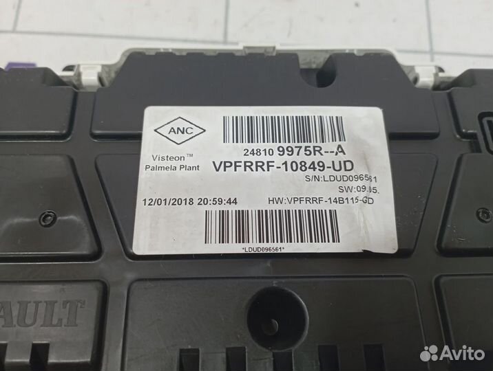 Панель приборов Renault Kaptur 248106886R