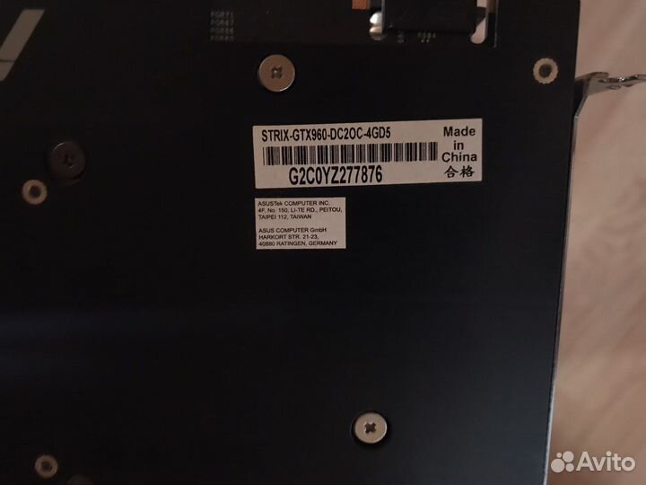 Видеокарта gtx 960 4gb