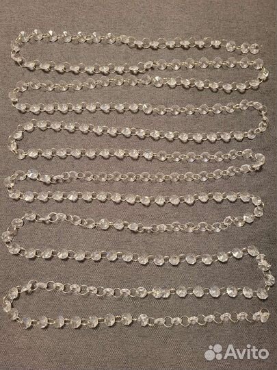 Акриловые бусы для интерьера, оформления праздника