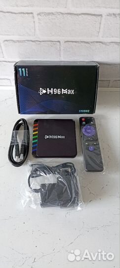 Отличная Смарт тв приставка h96max w2 4/32